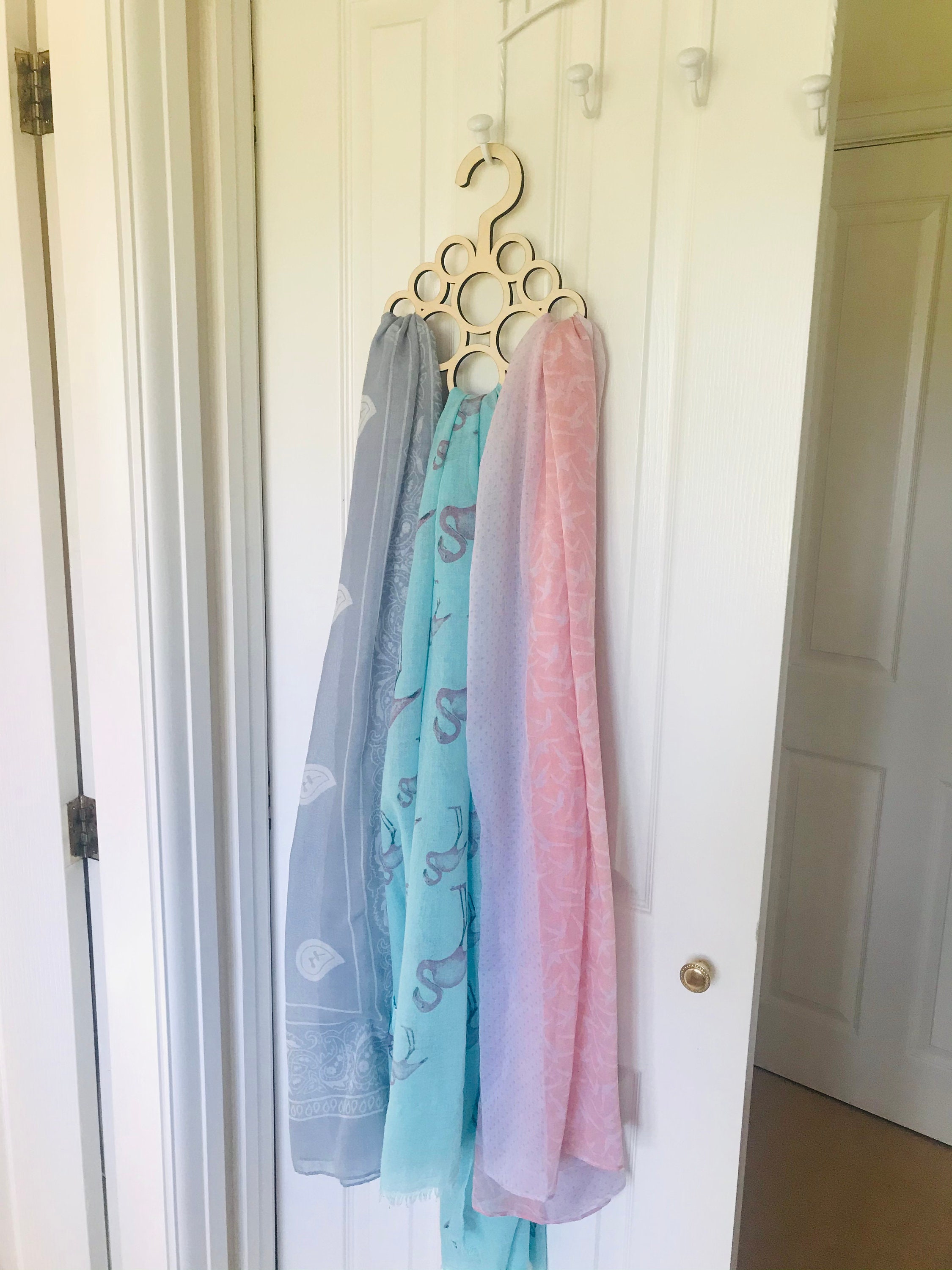 Wooden Scarf Hanger Plywood Scarf Organiser Clothing Etsy