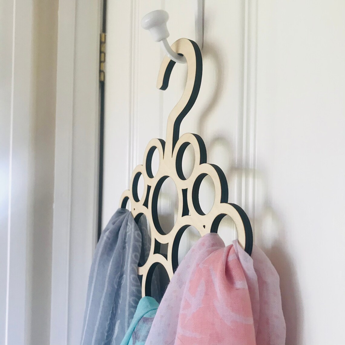 Wooden Scarf Hanger Plywood Scarf Organiser Clothing Etsy