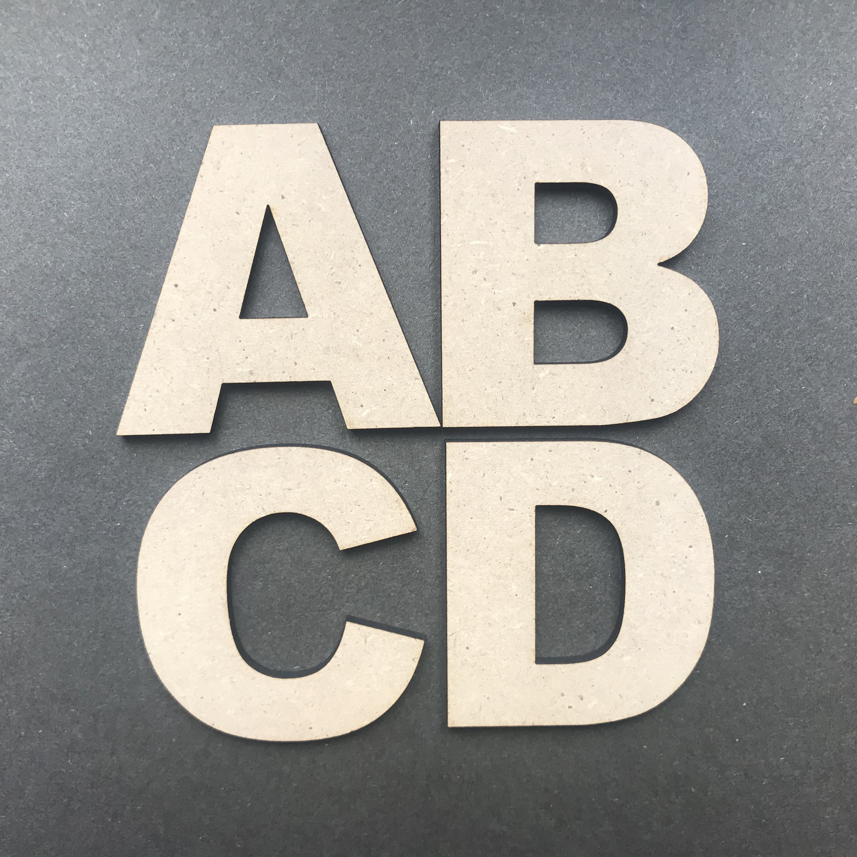 MDF Letter Blanks Laser cut Wood letters Blank Craft Etsy