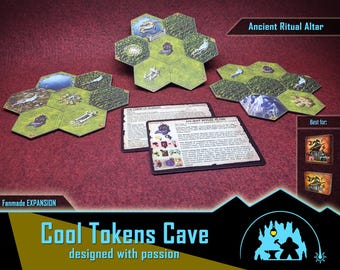 Ancient Ritual Altar | Fan Expansion for Mage Knight | Handmade Components (preorder)