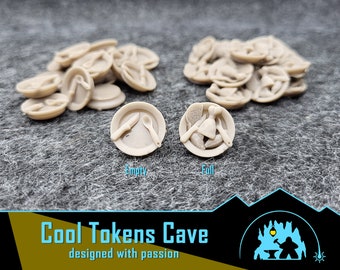 FOOD tokens / Dinner Plate - ideal for Agricola/Caverna Boardgame