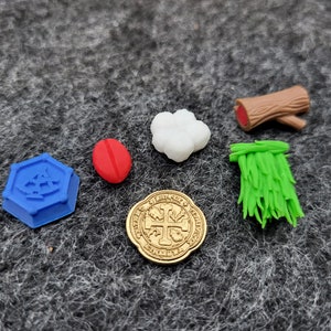 Realistic Resource Tokens Kit Compatible With Brazil Imperial Board ...