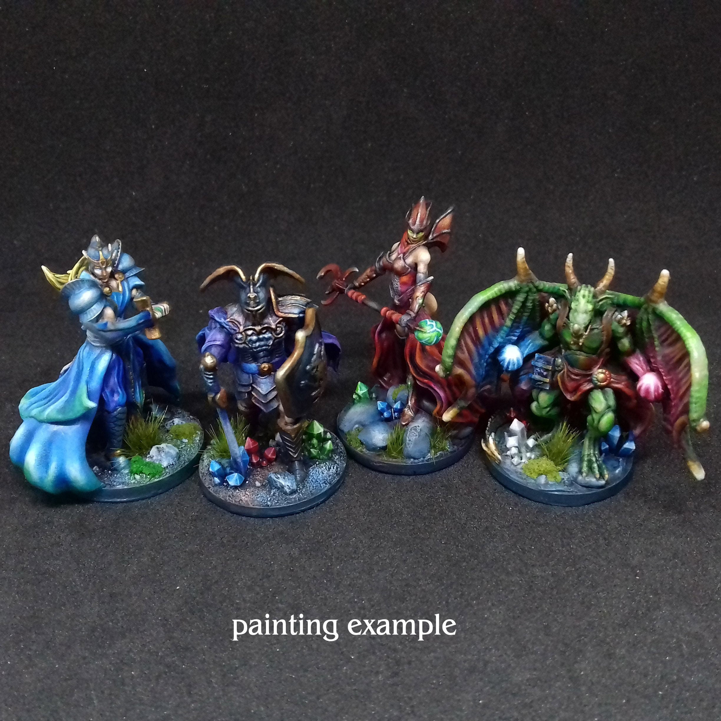 Mage Knight Base Set Minis 4pcs Etsy