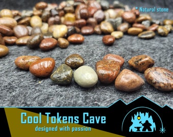 Natural Sea Stone tokens / River Stone