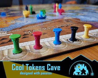 Scoring Markers Upgrade Set for Concordia (5pcs or 6pcs)