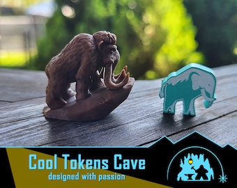 Animal Token - Mammoth Ideal for Endless Winter: Paleoamericans Boardgame