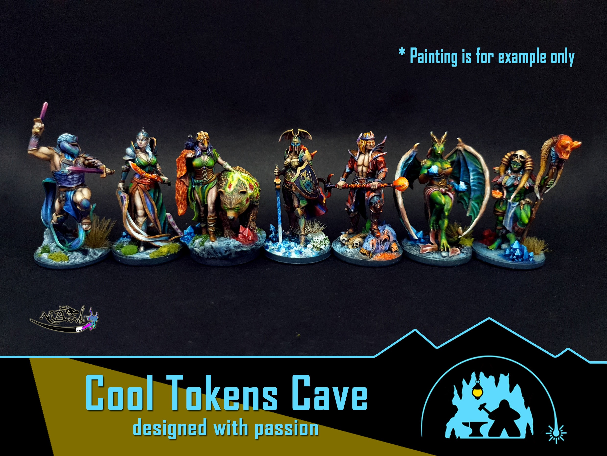 Mage Knight Full Hero Set /alternative Genders Minis/ (7pcs Mage Knight Full Hero Set /alternative Genders Minis/ (7pcs