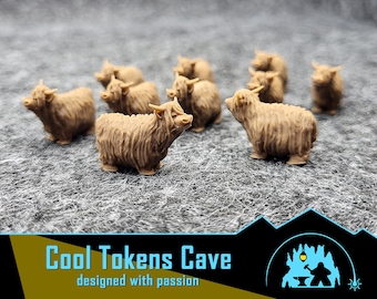 Animal Token - Yak Ideal for AGRICOLA / CAVERNA Boardgame