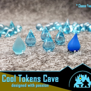 Water Drop tokens ///perfect for Dune: Imperium or Barrage ///