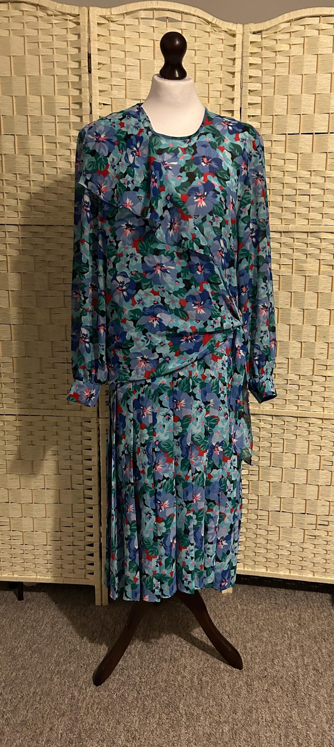 Robe Tunique Wallis Taille 10 – Imprimé Audacieux, Très Bon état Occasion