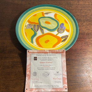 Clarice Cliff ‘Green Chintz’ Collectors Plate