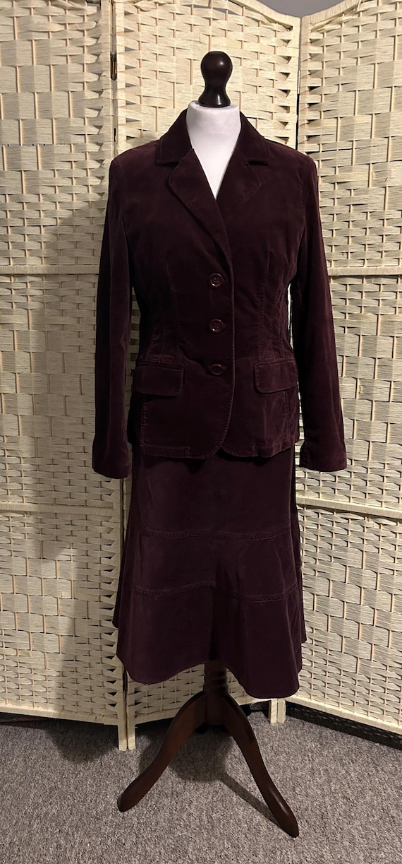Marks & Spencer, Marks and Spencer Velvet Suit size 12