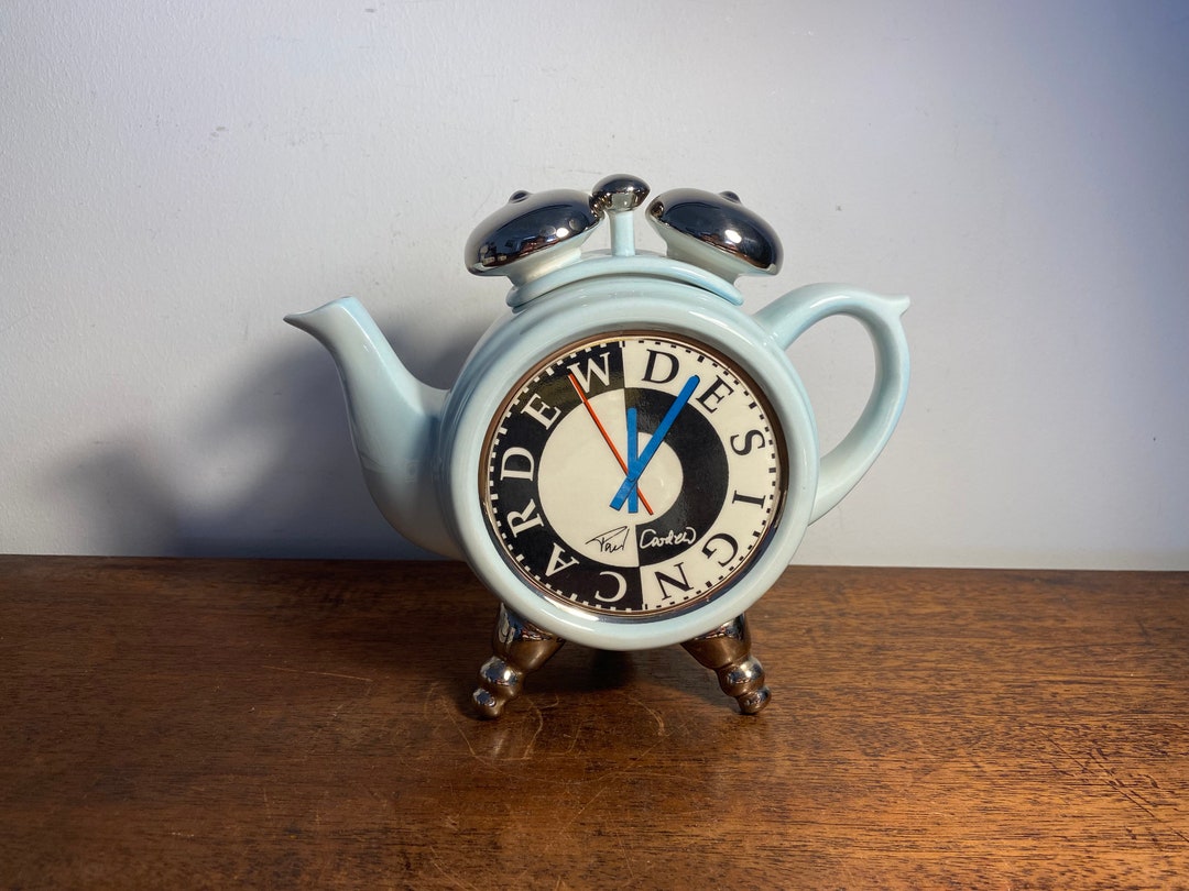 Cardew Designs Alarm Clock Teapot Etsy
