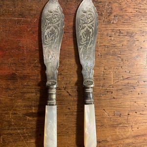 Par de cuchillos vintage
