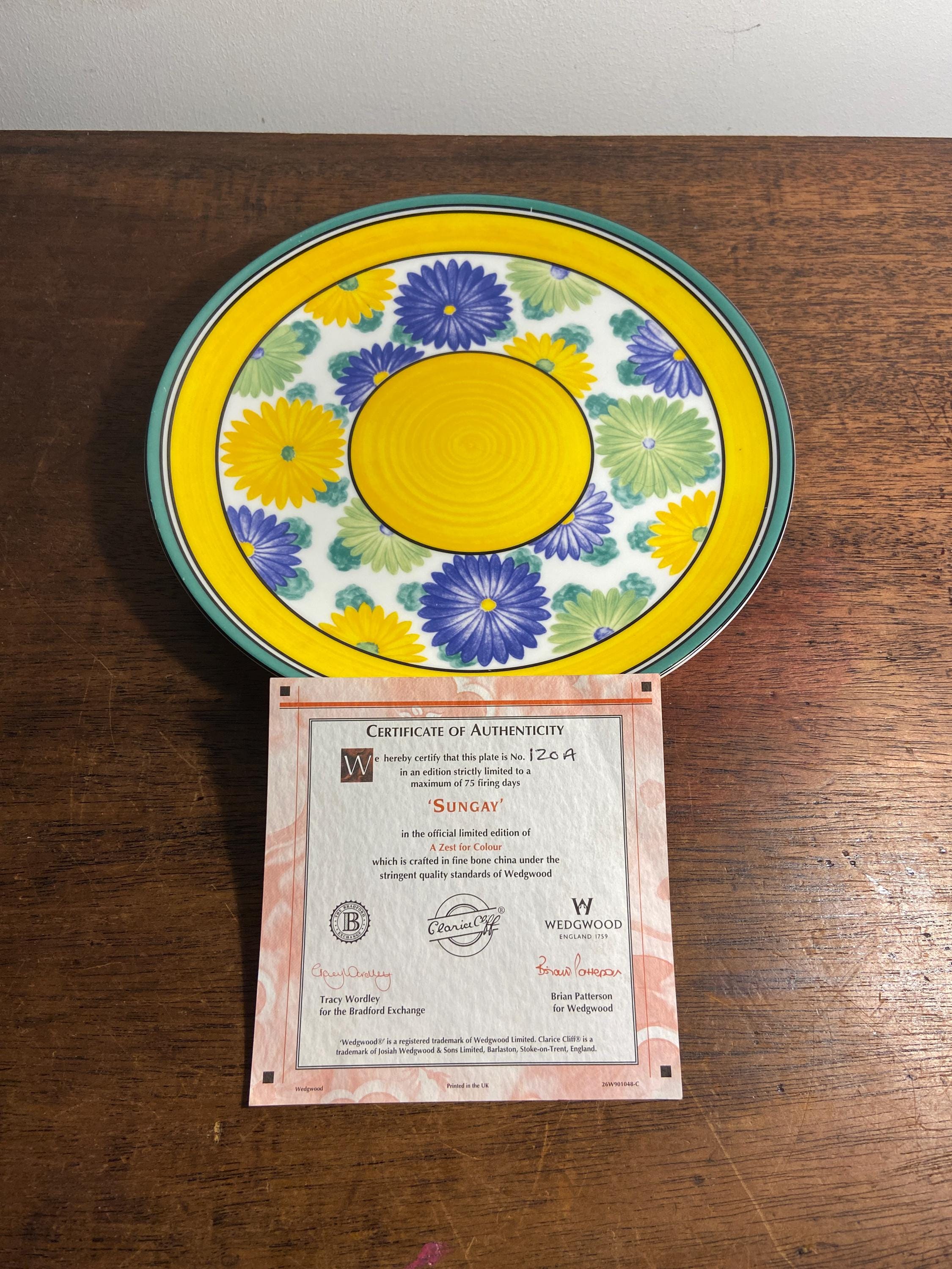 Clarice Cliff 'sungay' Collectors Plate - Etsy