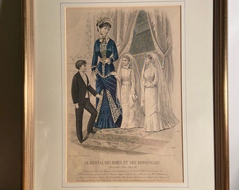 Framed French Print - Le Journal Des Dames Et Des Demoiselles - Etsy