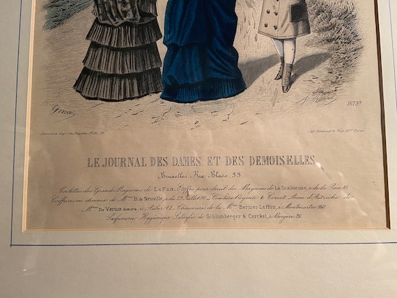 額入りフランス版画 - Le Journal Des Dames Et Des Demoiselles
