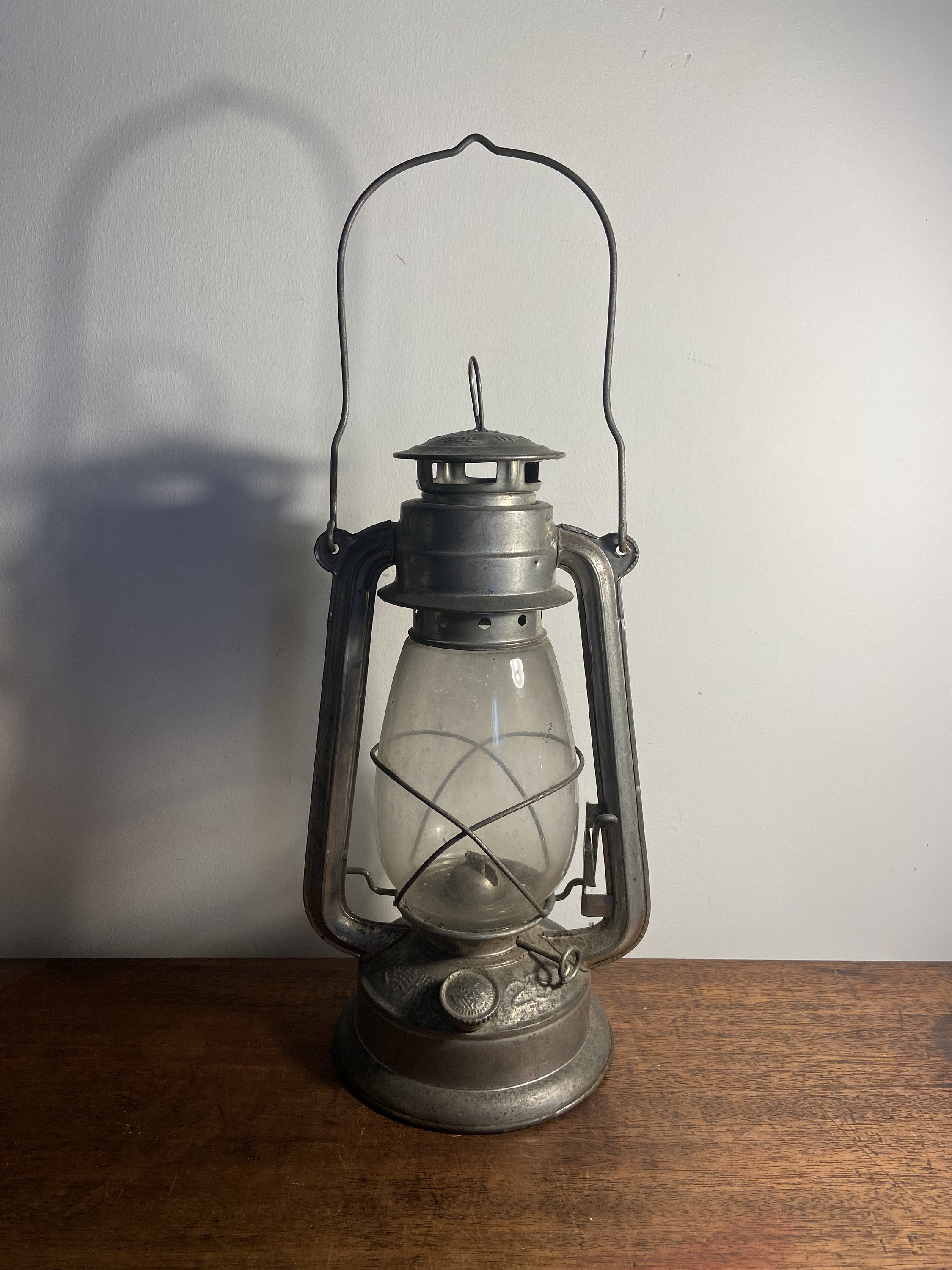 Vintage Lantern RED 235 Paraffin Hurricane Lamp Made in