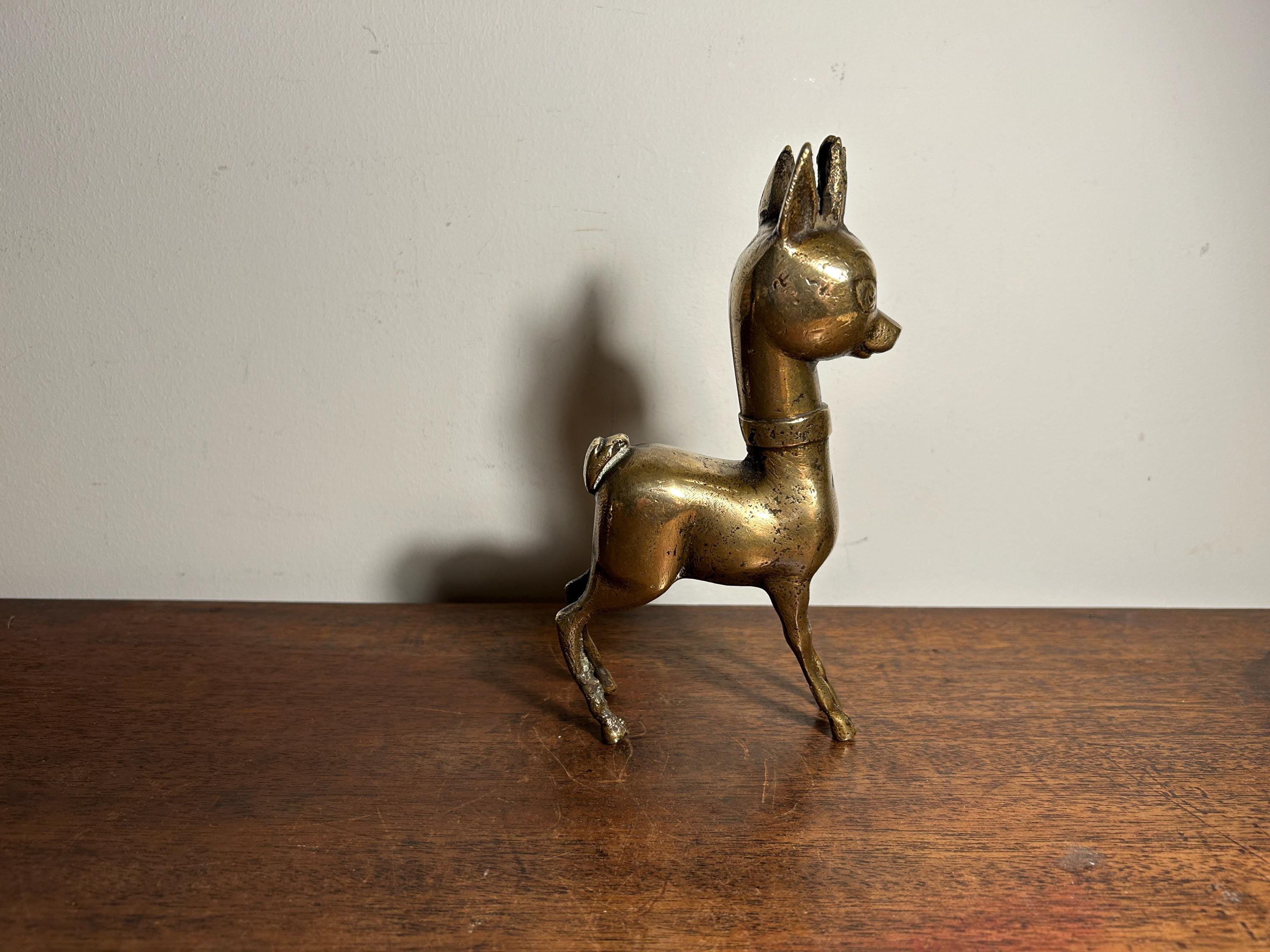 Brass Deer Figurine - Etsy 日本