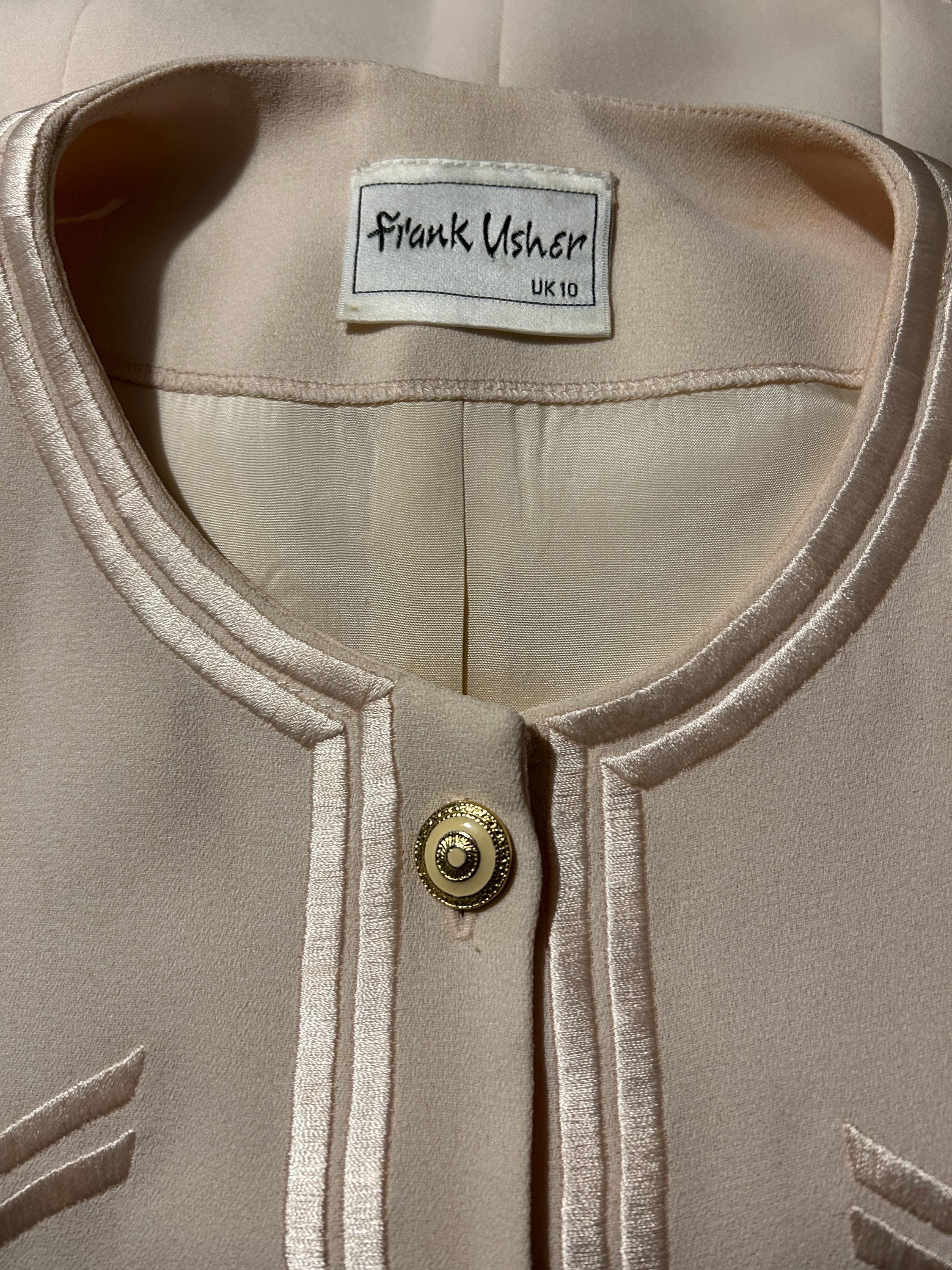 Jupe Midi Frank Usher Ivoire Taille 10 – Mousseline Ligne A, Cérémonie