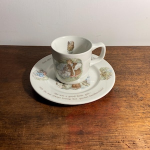 Wedgwood Mrs Tiggy-winkle Plate and Cup