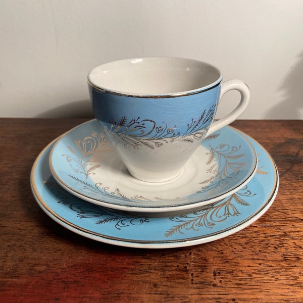 Washington Pottery Blue Riband Trio