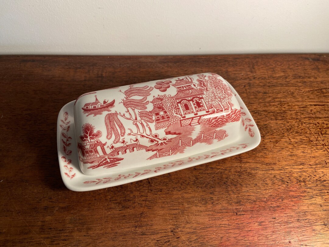 Churchill Pottery Butter Dish Etsy