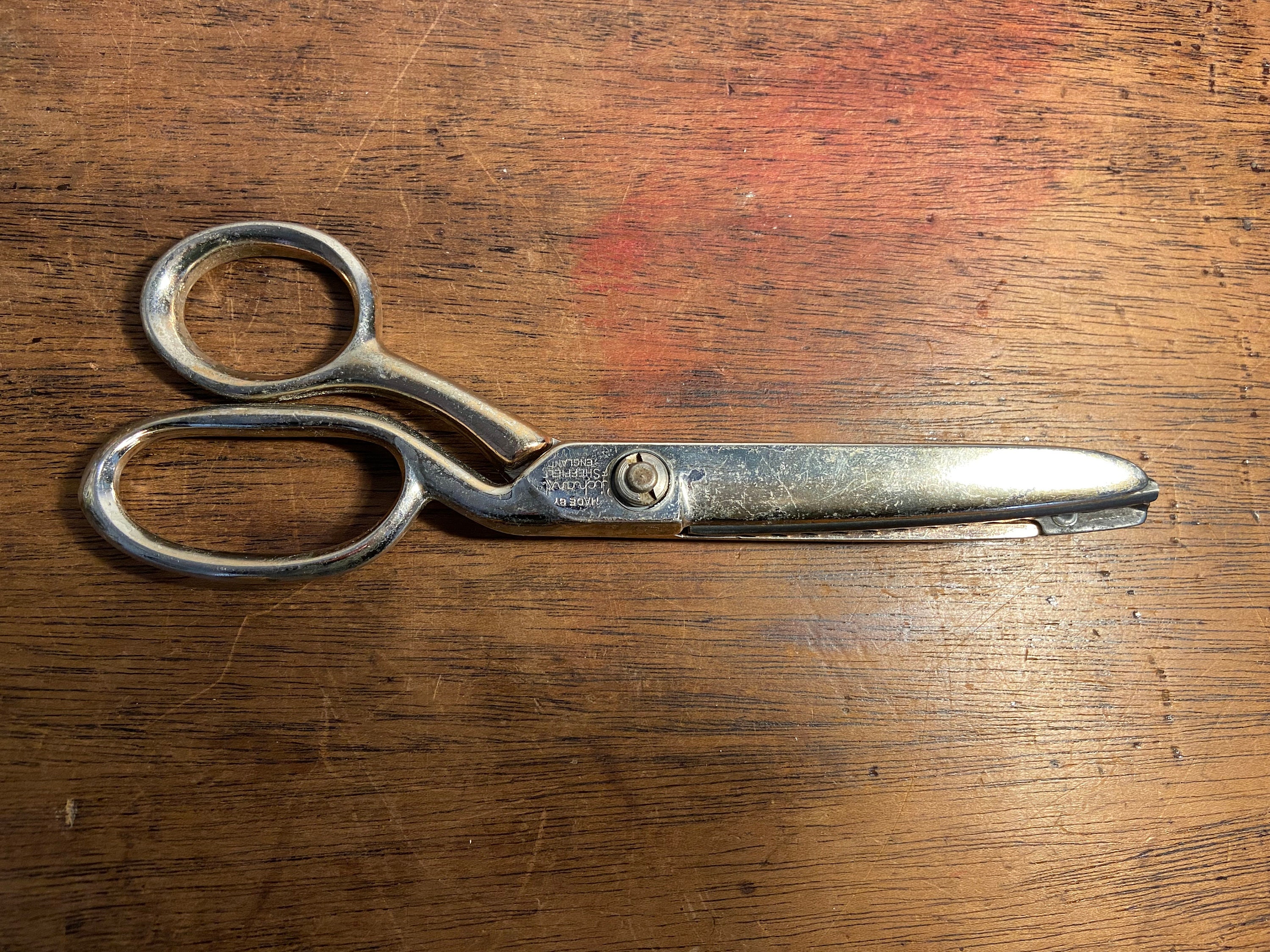 Buy Vintage Golden Age Radiant Rustless Scissors by Richards of Sheffield,  Nickel Chrome Late 1950's, Inlaid Replaceable Online in India 
