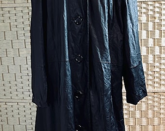 Unisex Real Leather Full Length Coat 2XL-3XL