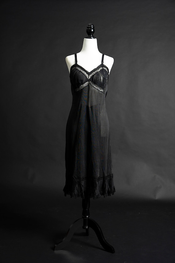 Sexy Vintage Black Lingerie 1950s - image 1