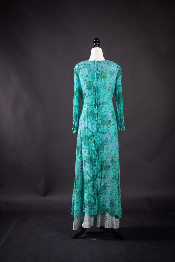 Union Made 1960's Vintage Floral Dress - image 2