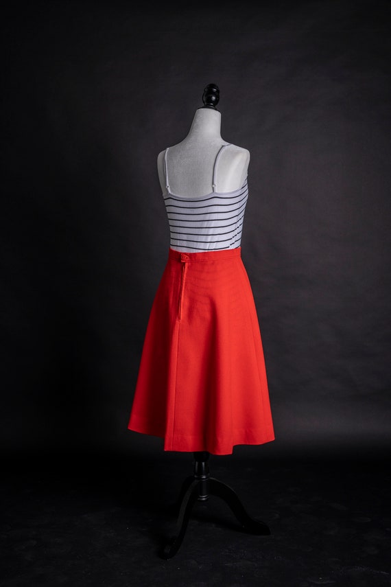 Red Vintage Swing Skirt - image 2