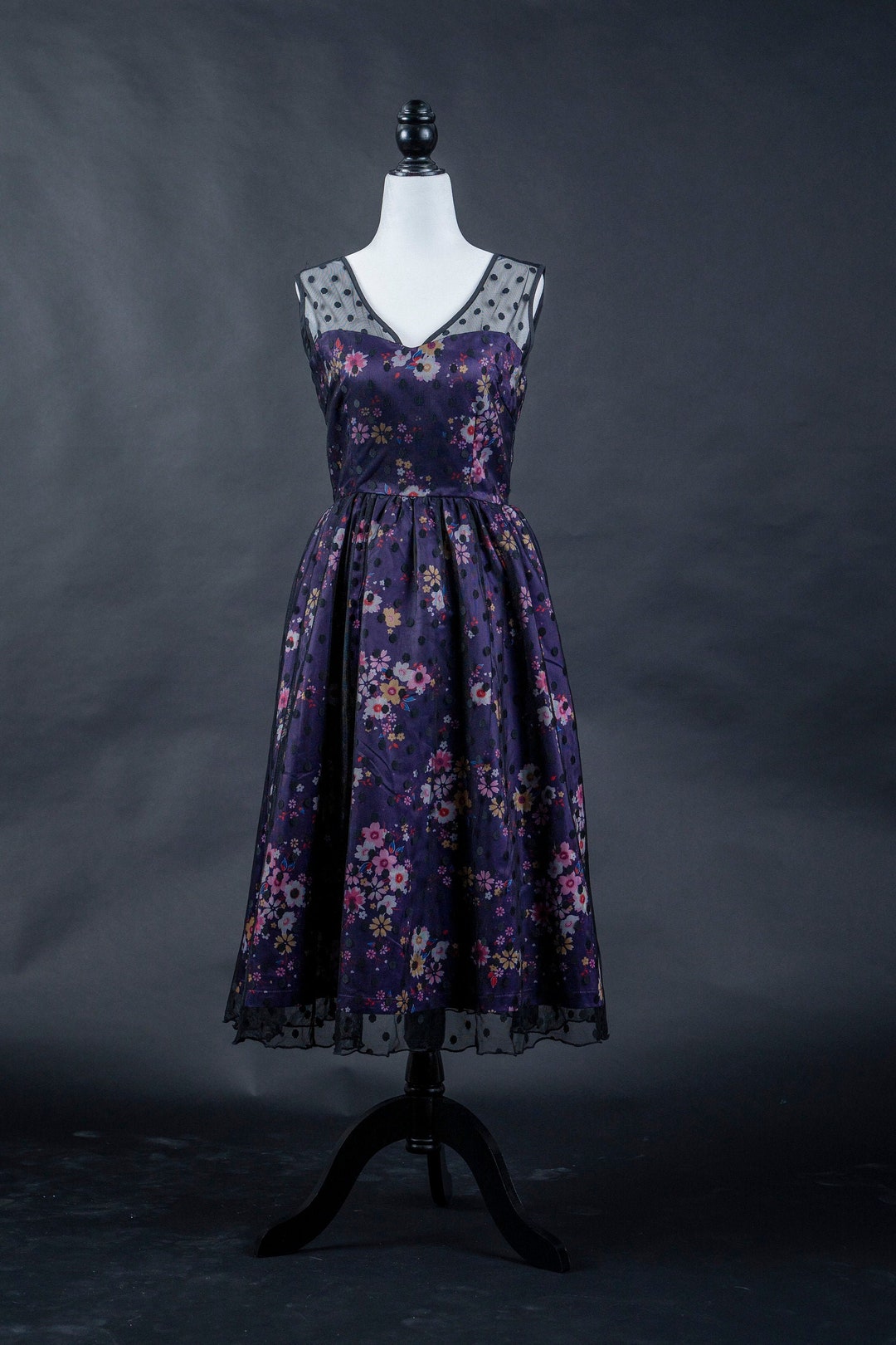 Lindy Bop Vintage Look Floral and Lace Dress Etsy New Zealand