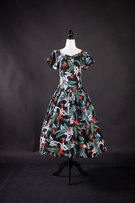 Vintage Hawaiian Swing Dress