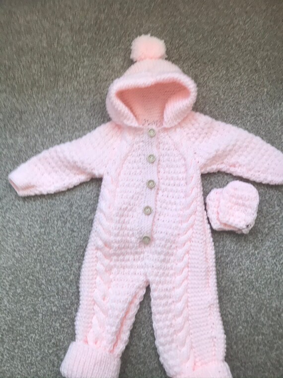 Hand knitted baby onesie Etsy