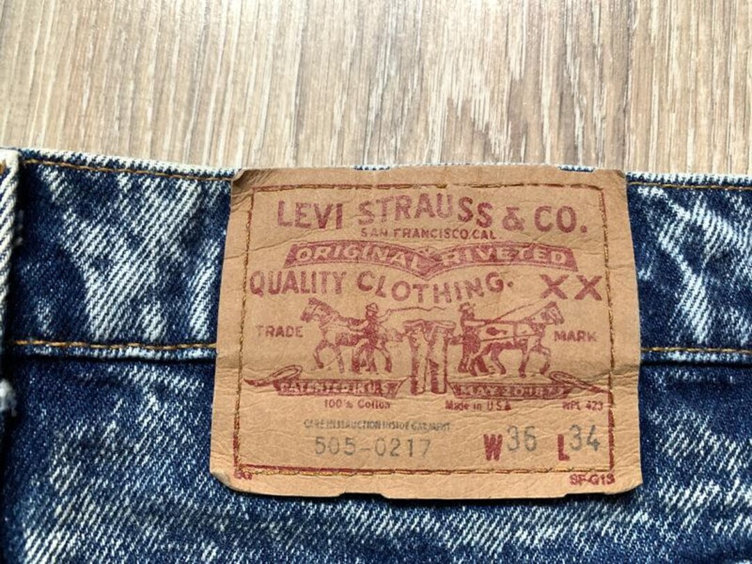 【LEVI'S 505-0217】W36 L34 Levi's 505-0217 Vintage W36 L34 Acid Wash - Etsy