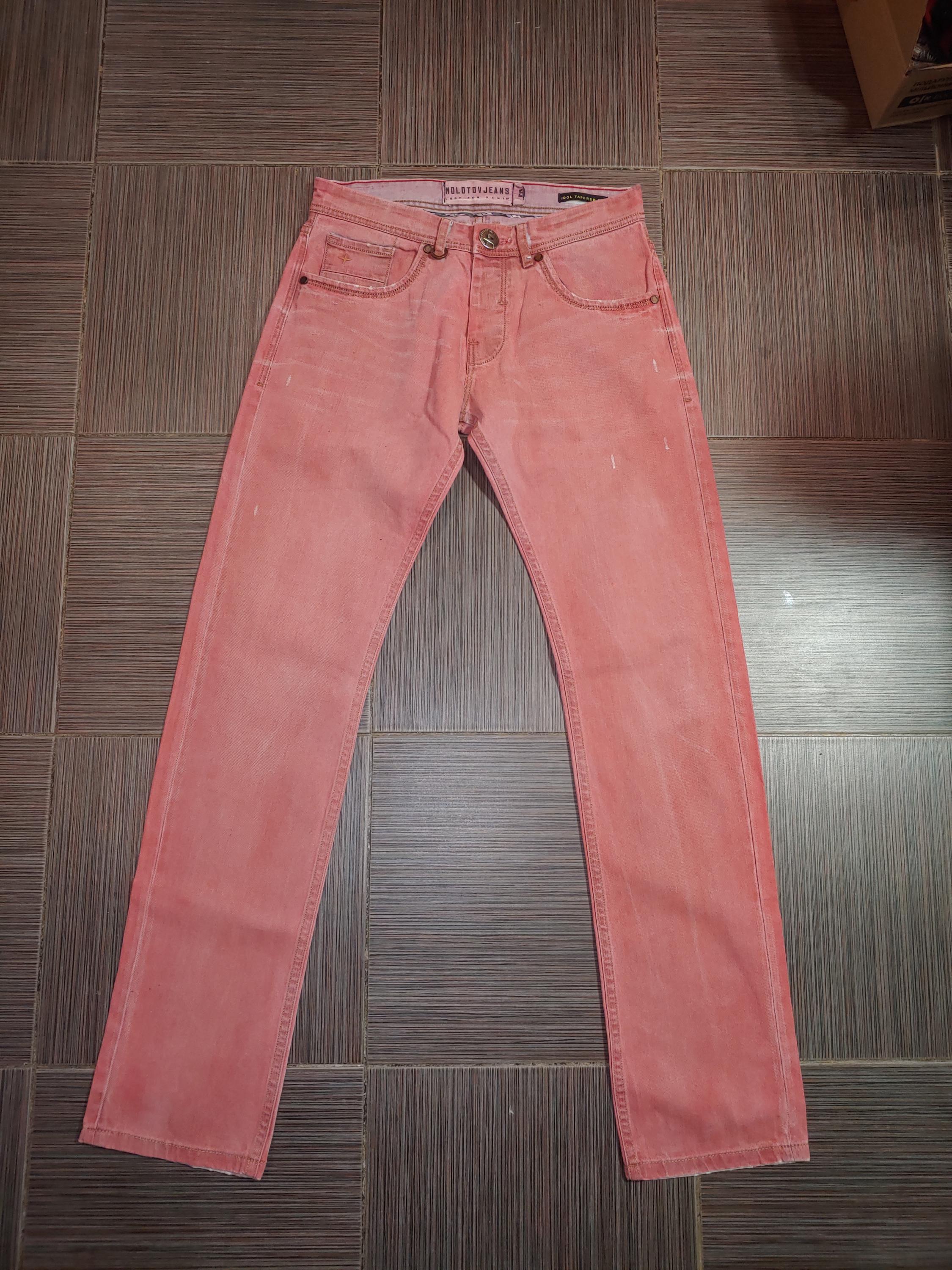 Molotov-designersjeans Vintage W28 L34 lichte wassing