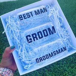 Groom’s Wedding Party glasses