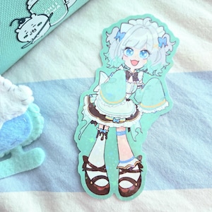 Mint Fantome Glitter Sticker