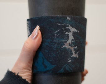 North Idaho Nomads neoprene coffee sleeve (hand sewn)