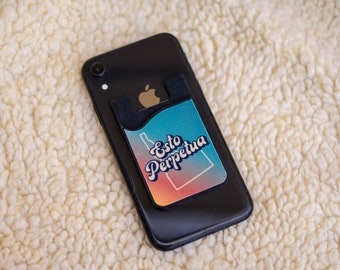 Smartphone stick-on wallet cardholder