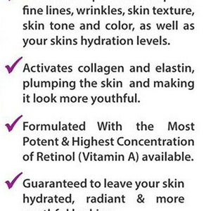 Retinol Serum mit Hyaluronsäure & Vitamin E Natürliche Anti-Aging Gesichtspflege, 2,5% Bild 5