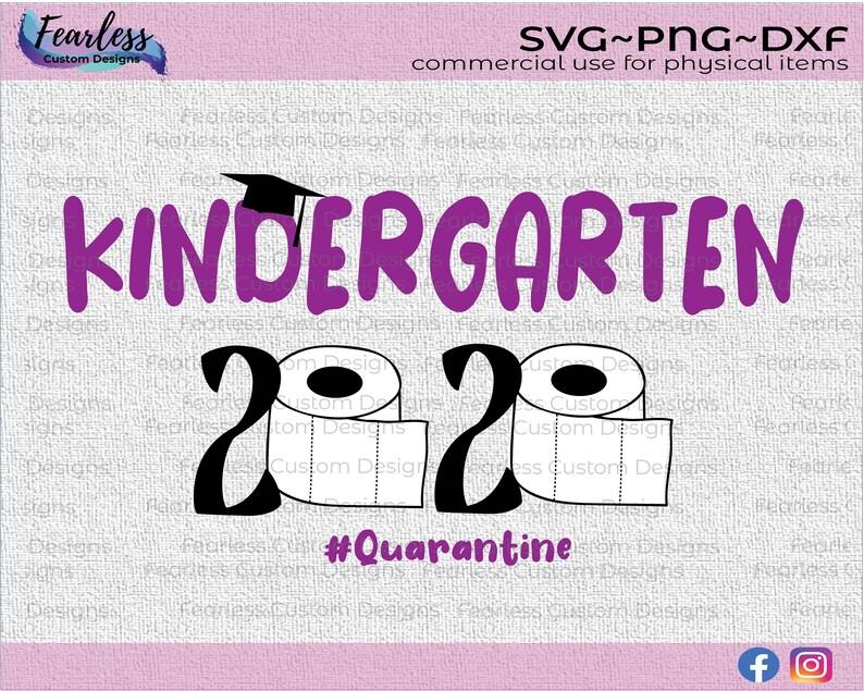 Download Kindergarten 2020 Graduation Quarantine Class of 2020 | Etsy