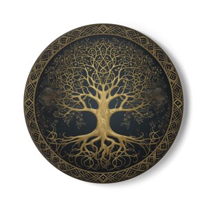 Celtic Tree of Life Ceramic Coaster - Exclusive Celtic Collection Design Coaster, Home Decor, Housewarming Gift, Eco-Friendly