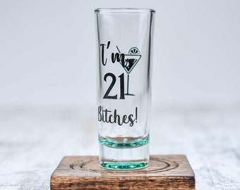 Personalised Engraved Bullet Shot Glass 18th 21st 30th Birthday In Gift Box