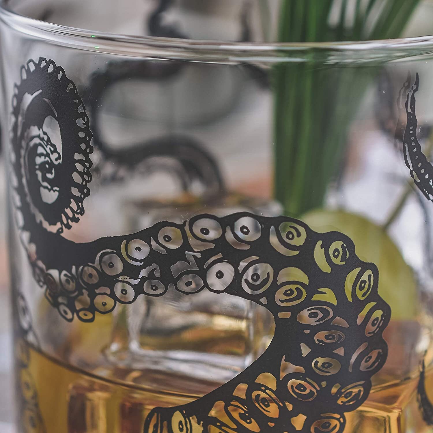 Kraken Whiskey Glasses Tumbler Gift Set