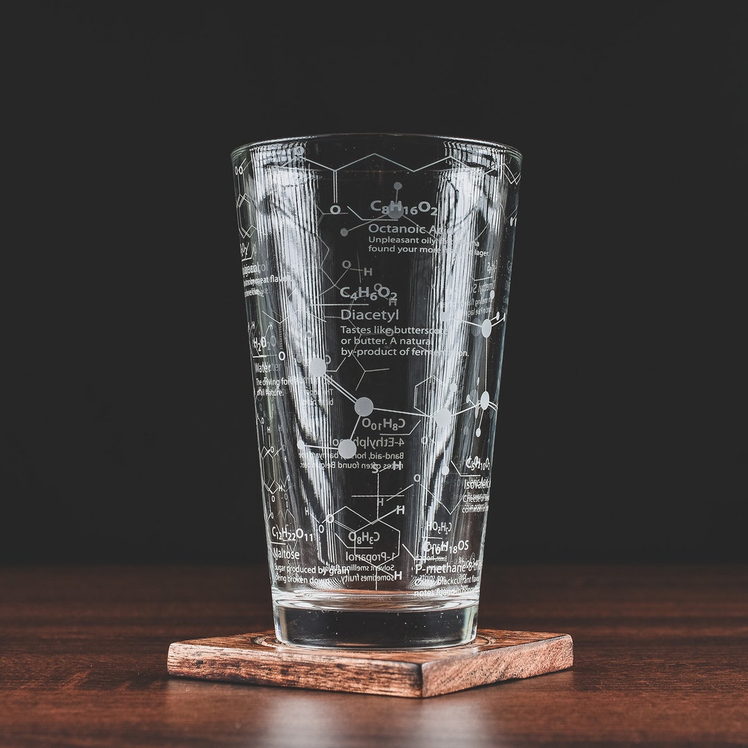 Science Beer Glass 16 Oz Pint Glass Gift 1 Glass Science Etsy