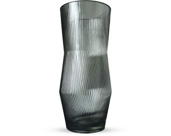 Ripple Vase Angled Custom 28 cm - Set of 1 - Gray