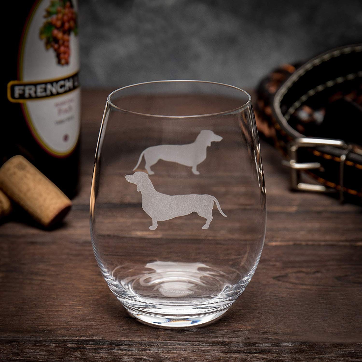 Dachshund Stemless Wine Glasses set of 2 Unique Gift for Etsy