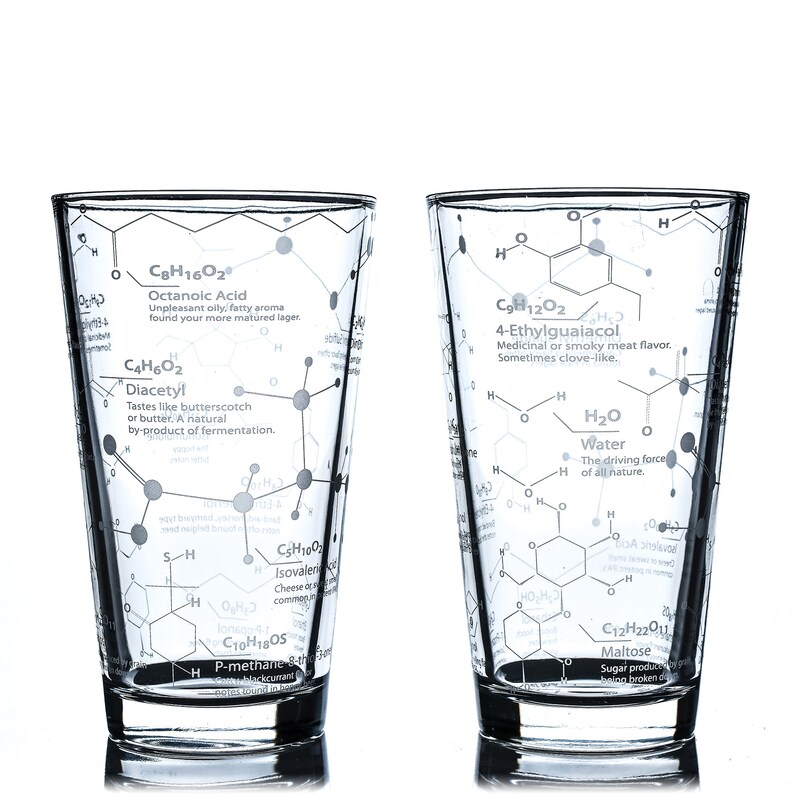 Science Beer Glass 16 Oz Pint Glass Gift 1 Glass Science Etsy